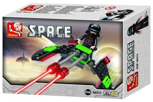 Sluban Space Fighter M38-B0313 Rumsandingsfart&oslash;j (1 stk.)