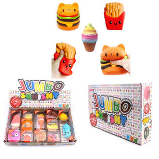 JUMBO Squishies i Display (12 stk.) - Duftende Stressbolde