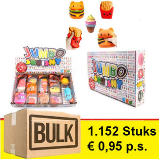 MEGA BULK TILBUD - JUMBO SQUISNY i DISPLAY (1.152 stk.)