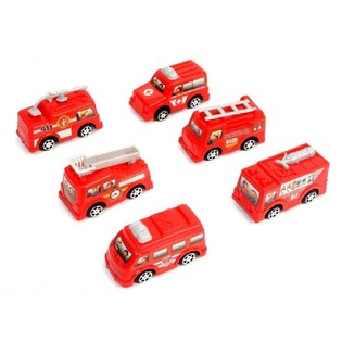 PULL BACK BRANDBIL OG AMBULANCE (24 stk.)