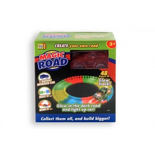 MAGIC ROAD MED GLOW IN THE DARK BIL, 48 dele (2 stk.)