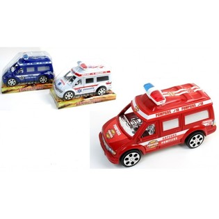 Politi og Ambulance Friktionsk&oslash;ret&oslash;jer p&aring; Blister (6 stk.)