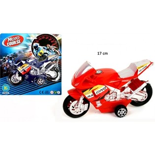 STOR FRIKTIONSSPORTMOTORCYKEL PÅ KORT (12 stk.)