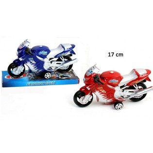 STOR FRIKTIONSMOTORCYKEL PÅ BLISTER (12 stk.)