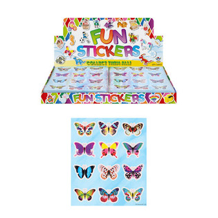 FUN STICKERS &ndash; MODEL: SOMMERFUGLE (120 stk.)