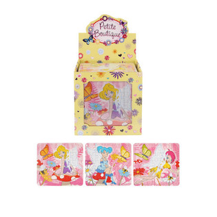 Minipuslespil med Feer i Display &ndash; 13 x 12 cm (108 stk)