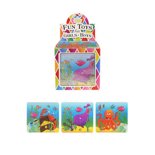 PUSLESPIL – SEA LIFE, 13 x 12 cm, I DISPLAY (108 stk.)
