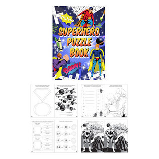 SUPERHELTE PUSLESPILSBOG (48 stk)