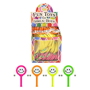 ROTERENDE SMILEY-TROMME I DISPLAY (72 stk.)