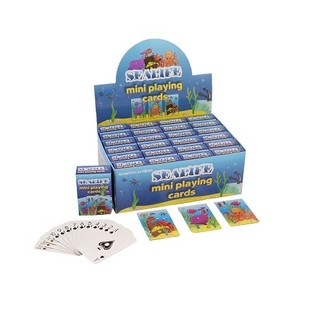 Mini-spillekort &ndash; Model Sea Life i Display (24 stk.)
