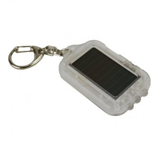 SOLCELLE NØGLERING MED LED-LYS - TRANSPARENT (20 stk.)