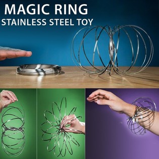Magiske Ringe / Flow Rings - Kinetic 3D - S&Oslash;LV | P&Aring; KORT (12 stk.)