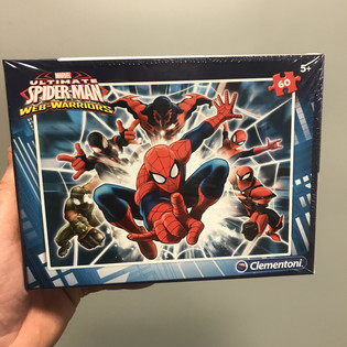 MARVEL &ndash; SPIDERMAN PUSLESPIL, 60 Brikker (4 stk.)