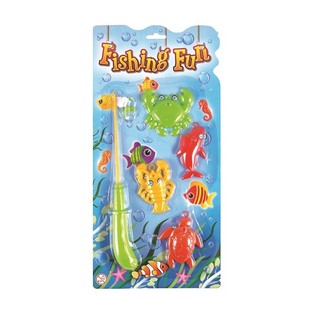 MAGNETISK FISKESPIL PÅ KORT (12 stk.)