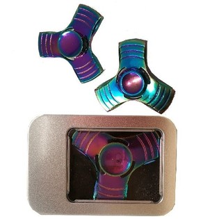 METAL FIDGET SPINNER I GAVE&AElig;SKE (10 stk.)