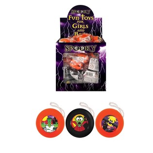 HALLOWEEN - UDDELELINGS JOJOER &Oslash; 3,8 CM I DISPLAY (72 stk.)