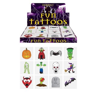 Fun Tattoos – Halloween model (48 pakker x 12 stk.)
