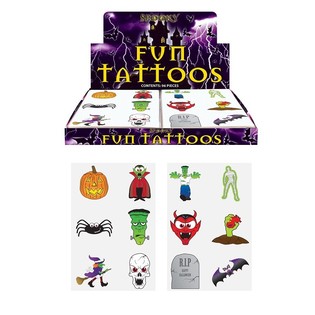 SJOVE TATOVERINGER &ndash; HALLOWEEN MODEL (96 stk.)
