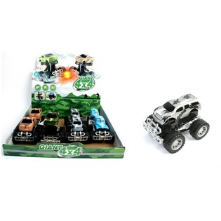 Store Monster Trucks med Friktion i Display (12 stk.)