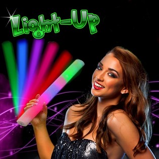 LED Skumstave - Multifarvet Partylys i Display (24 stk.)
