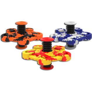 SPRINGING FLIP SPINNER - Med Print | MIX FARVER (10 stk.)