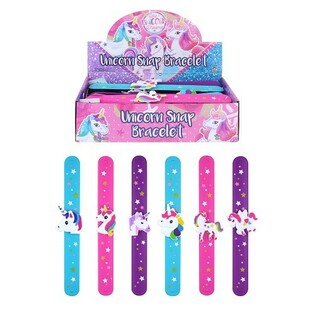 Enhj&oslash;rning Slap-armb&aring;nd / Unicorn Snap (24 stk)