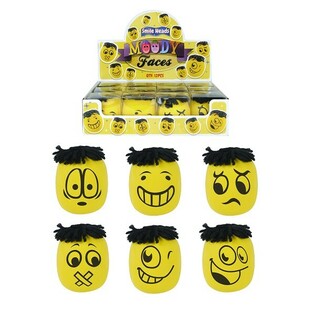 STORE MOODY FACES STRESSBOLDE I DISPLAY (12 stk.)