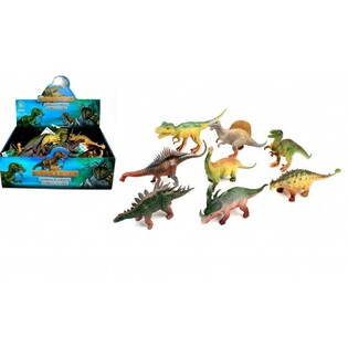 MIX DINOSAURER, CA. 17 CM HØJE I DISPLAY (16 stk.)