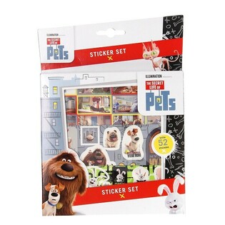SECRET LIFE OF PETS Klistermærkesæt 52 dele (12 stk.)