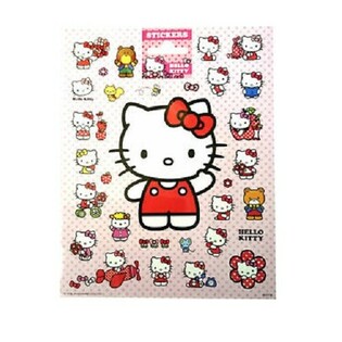 Store Hello Kitty Klisterm&aelig;rkeark, 20x16 cm (10 stk.)