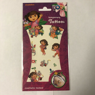 TATTOO-KLISTERM&AElig;RKER S&AElig;T: DORA, 20 x 10 cm (10 stk.)