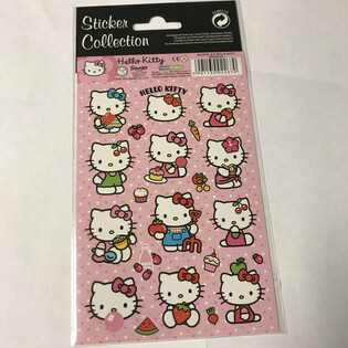 KLISTERMÆRKER: HELLO KITTY, Mål 20 x 10 cm (10 stk.)