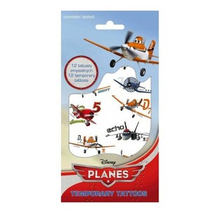 TATOVERING &ndash; DISNEY PLANES MIDLERTIDIGE TATOVERINGER, M&aring;l 20 x 10 cm (10 stk.)