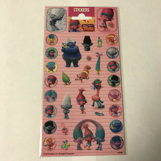 Klisterm&aelig;rkeark TROLLS - 20 x 10 cm (10 stk.)