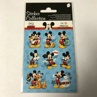 KLISTERM&AElig;RKEARK: DISNEY MICKEY MOUSE, m&aring;l 16 x 9 cm (10 stk.)