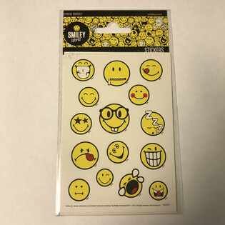 KLISTERM&AElig;RKEARK: SMILEY'S, 16 x 9 cm (10 stk.)