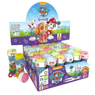 PAW PATROL S&AElig;BEBOBLER, 60ML (36 stk.)