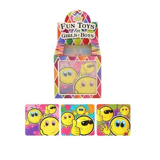 SMILEY PUSLESPIL &ndash; 13 x 12 cm &ndash; I DISPLAY (108 stk.)
