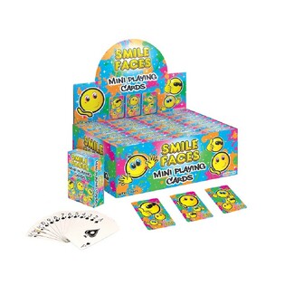 MINI SPILLEKORT – MODEL: SMILEY I DISPLAY (24 stk.)
