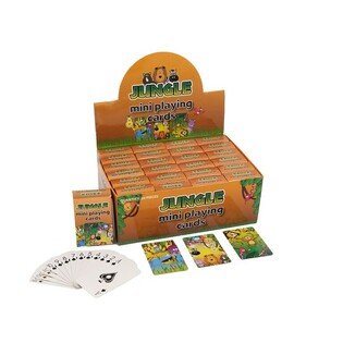 MINI-SPILLEKORT – MODEL: JUNGLE I DISPLAY (24 stk.)
