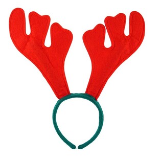 JULE RENSDYR DIADEM &ndash; R&oslash;d / Gr&oslash;n (12 stk.)