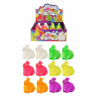 LYSENDE PUFFER-KANINER I DISPLAY (12 stk.)