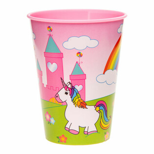 Plastikkrus / Isbæger Unicorn / Enhjørning - 260 ml (12 stk.)