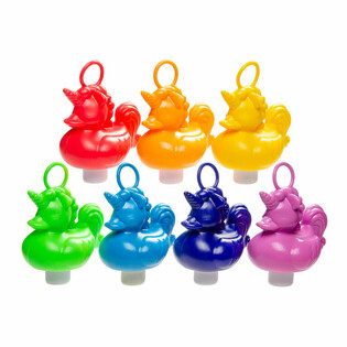 Andefiskeri Unicorn / Enhj&oslash;rning - Mix Farver - 12 Cm (21 stk)