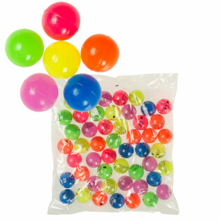 MIX HOPPEBOLDE NEON FARVER Ø 3,2 cm (50 stk.)
