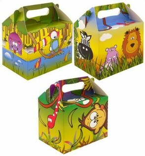 Menuboks &ndash; Jungle &ndash; 14 x 9,5 x 18 cm (12 stk.)