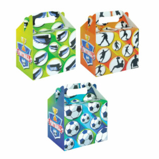 Menuboks – FODBOLD – 14 x 9,5 x 18 cm (24 stk.)