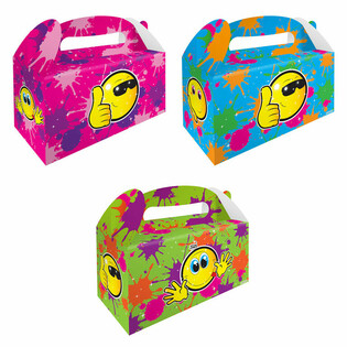 MENUBOKS &ndash; SMILEY &ndash; 22.5 x 9.5 x 18 cm (12 stk.)