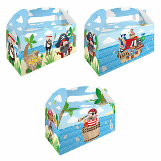 Menuboks Pirat &ndash; 22.5 x 9.5 x 18 cm (12 stk.)