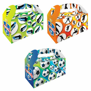 Menuboks Fodbold &ndash; 22,5 x 9,5 x 18 cm (12 stk.)
